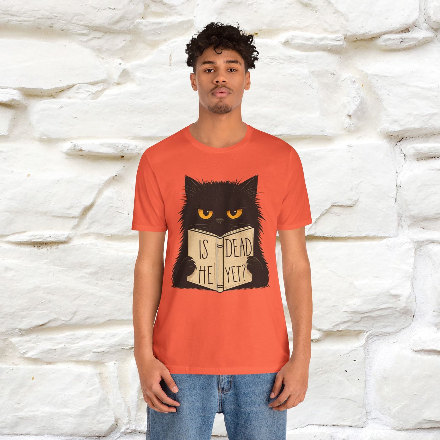 "Is He Dead Yet" |Cat T-Shirt | Nunu&Miao Studio - Nunu&Miao Studio