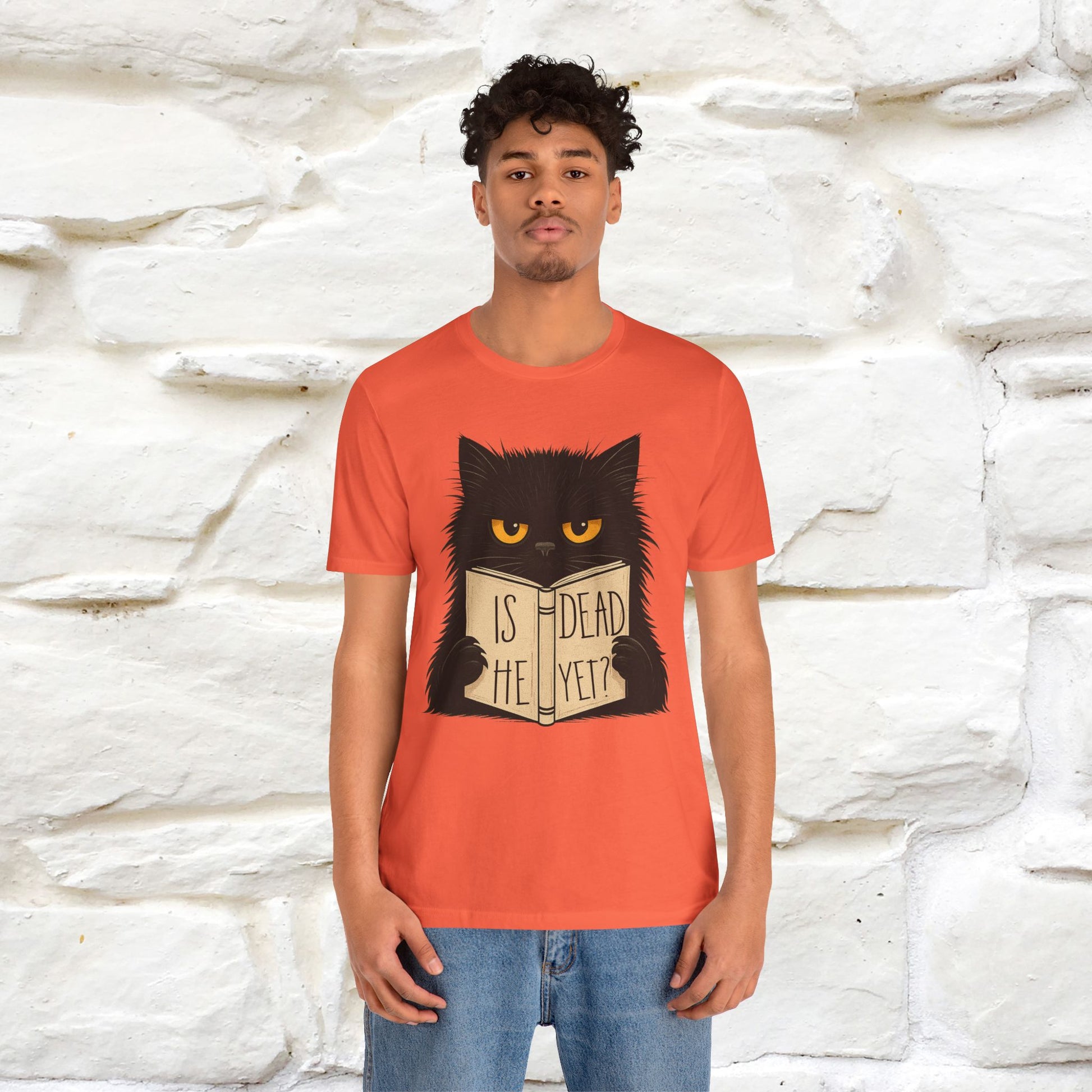 "Is He Dead Yet" |Cat T-Shirt | Nunu&Miao Studio - Nunu&Miao Studio