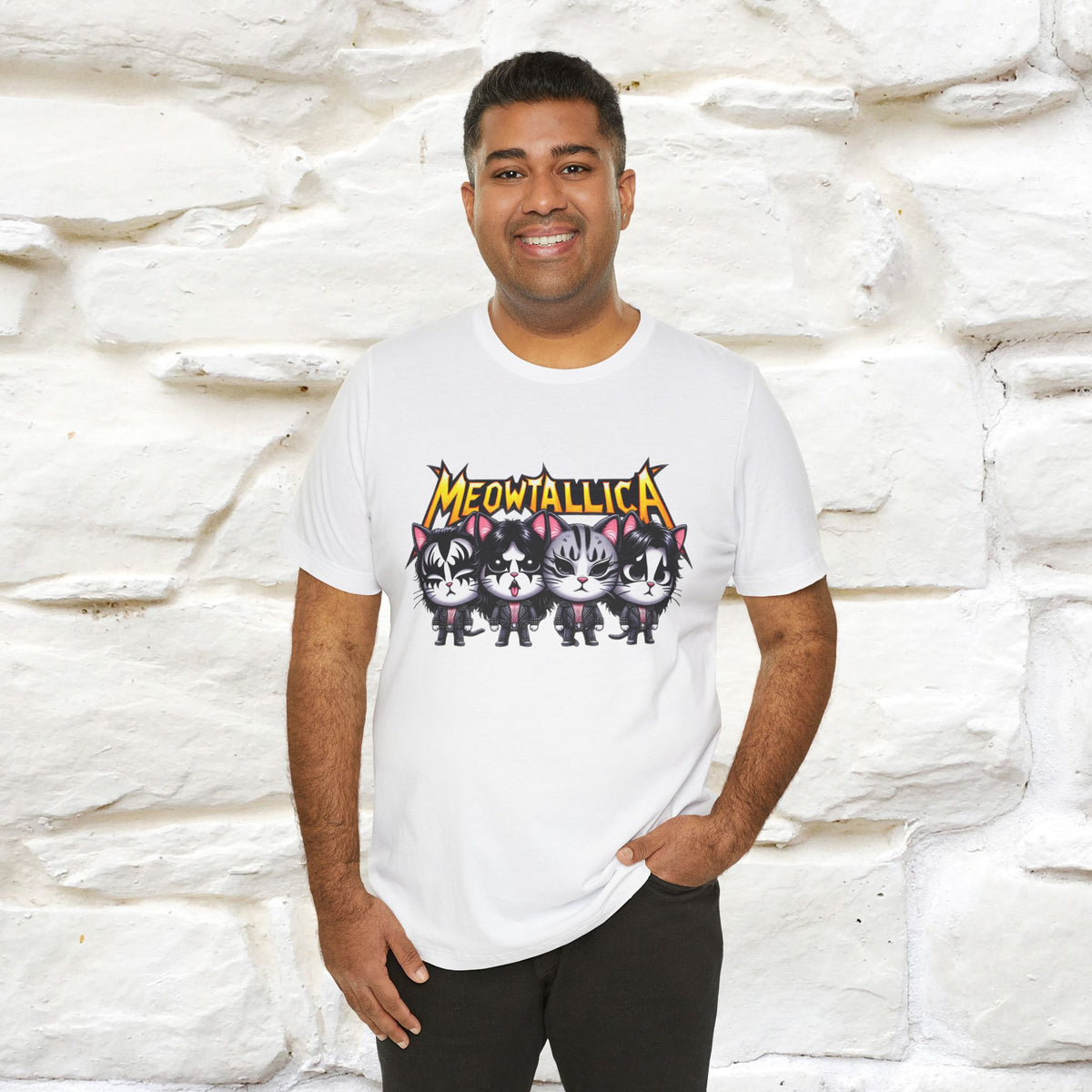 Meowtallica T-Shirt | Rock-Inspired Cat Tee| Nunu&Miao Studio