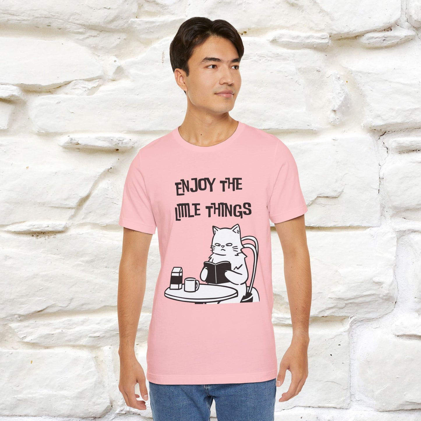 "Enjoy The Little Things." Cat T-Shirt | Nunu&Miao Studio