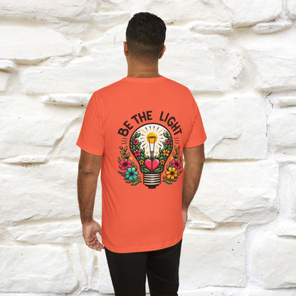 ''Be The Light" Cat T-Shirt| Front & Back Design | Nunu&Miao Studio - Nunu&Miao Studio