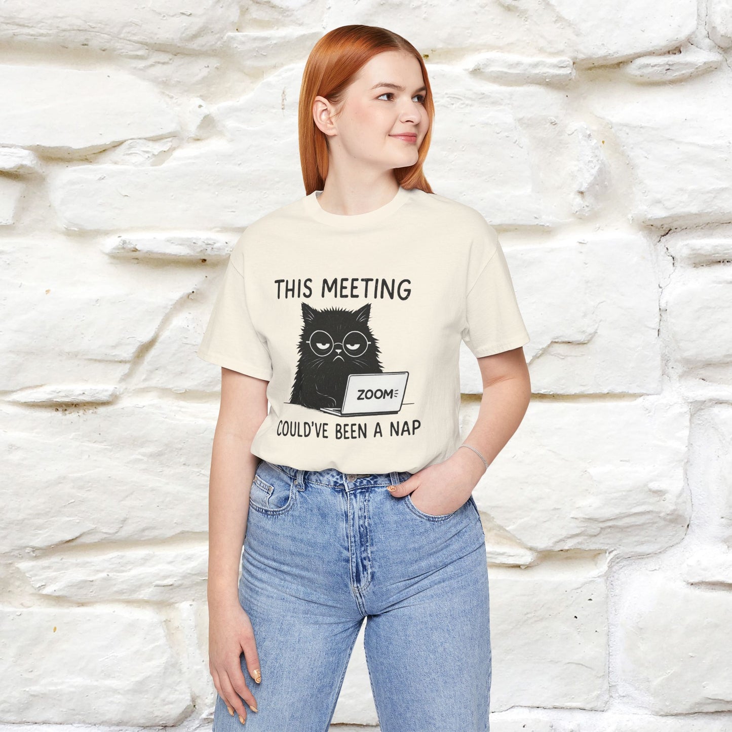 "This Meeting Could've Been a Nap" | Sarcastic Cat T-Shirt | Nunu&Miao Studio - Nunu&Miao Studio