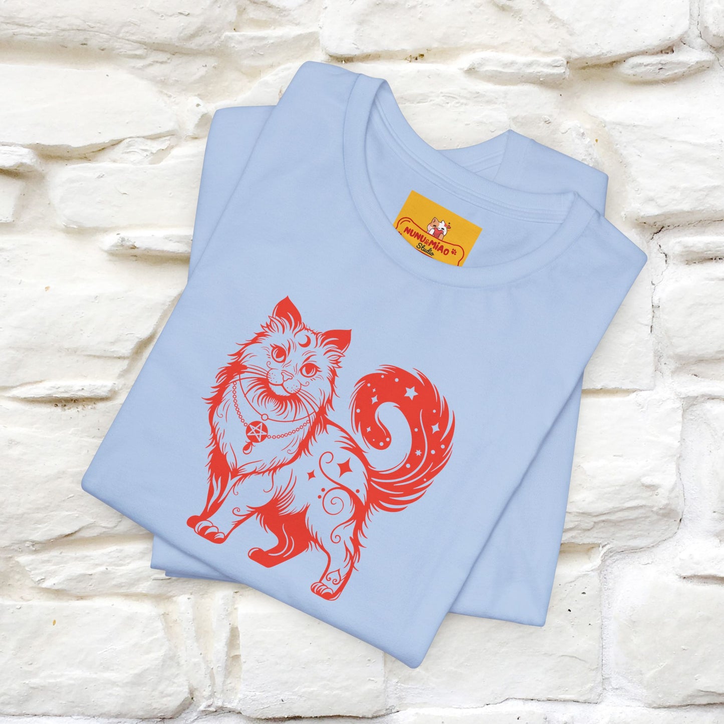 "The Third Eye'' Cat T-Shirt Front and Back Design | Nunu&Miao Studio - Nunu&Miao Studio