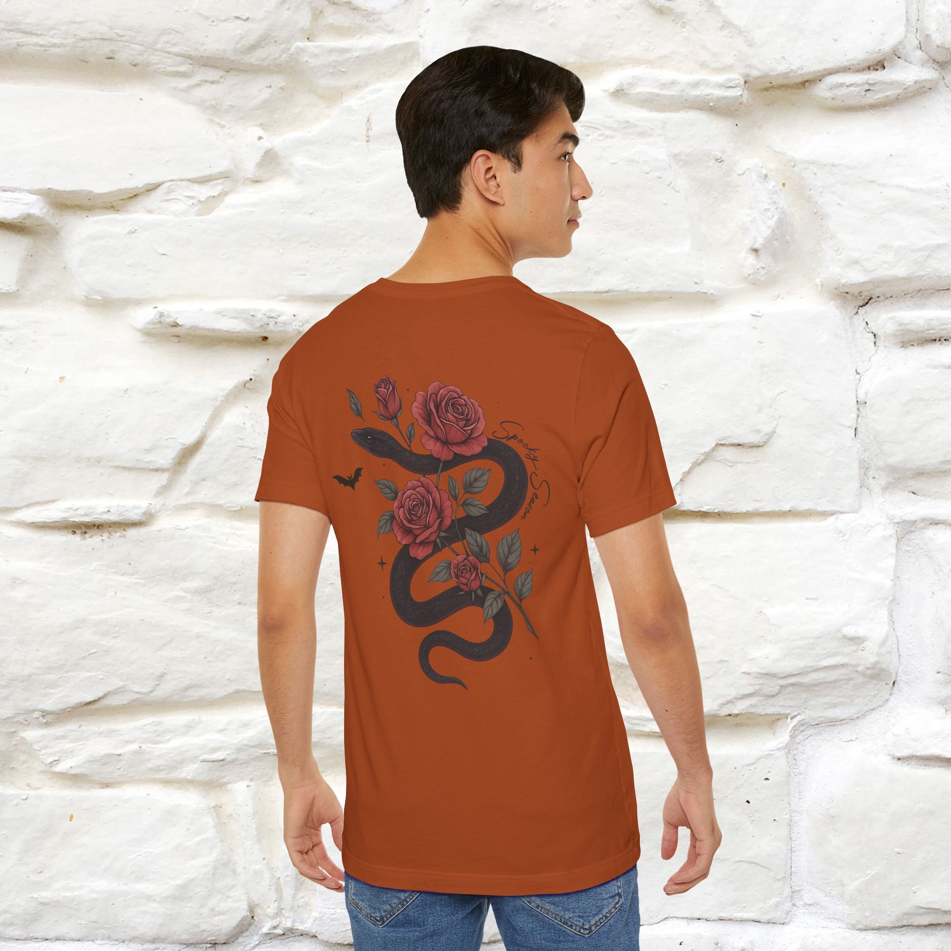 "The Rose and The Snake " Halloween T-shirt |Nunu&Miao Studio - Nunu&Miao Studio