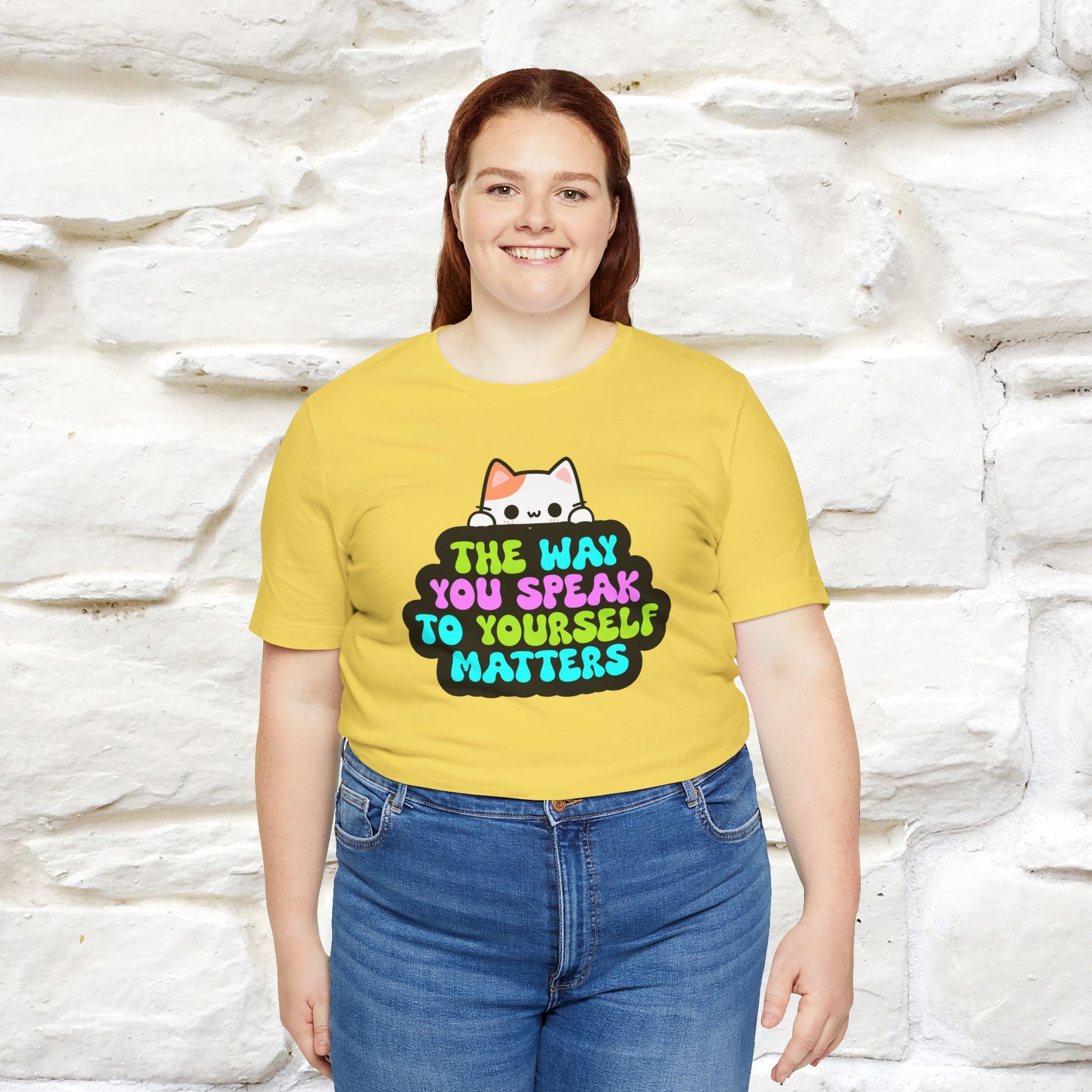 "The Way You Speak To Yourself Matters" |Cat T-Shirt | Nunu&Miao Studio - Nunu&Miao Studio
