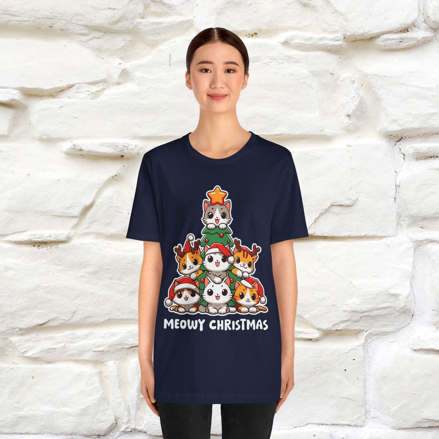 “Meowy Christmas” | Cat T-Shirt | Nunu&Miao Studio