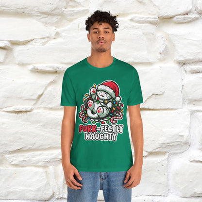 “Purr-Fectly Naughty” | Cat T-Shirt | Nunu&Miao Studio