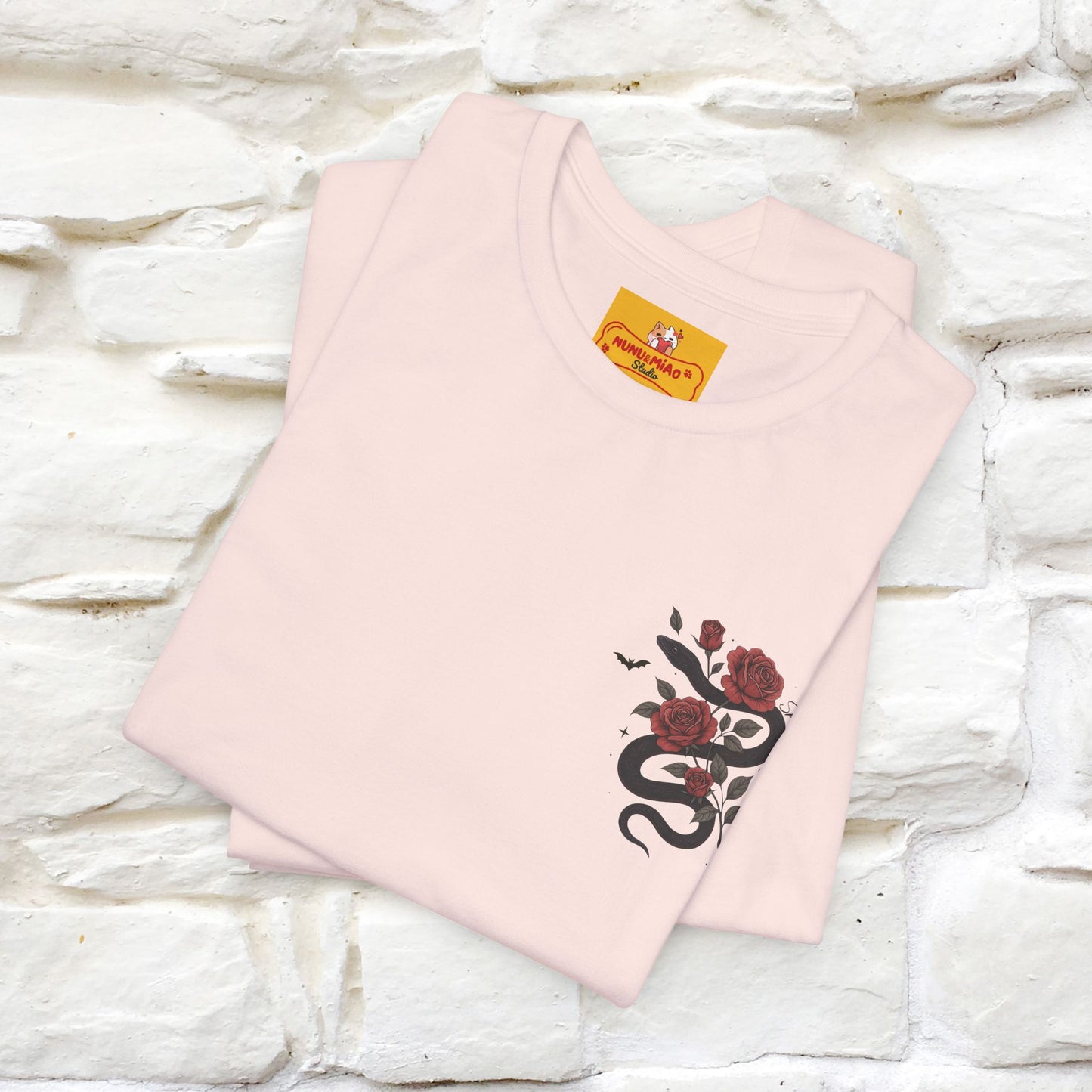 "The Rose and The Snake " Halloween T-shirt |Nunu&Miao Studio - Nunu&Miao Studio