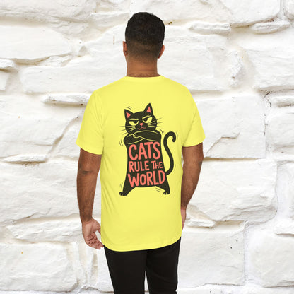 “Cats Rule The World” |Cat T-Shirt | Front & Back Design | Nunu&Miao Studio
