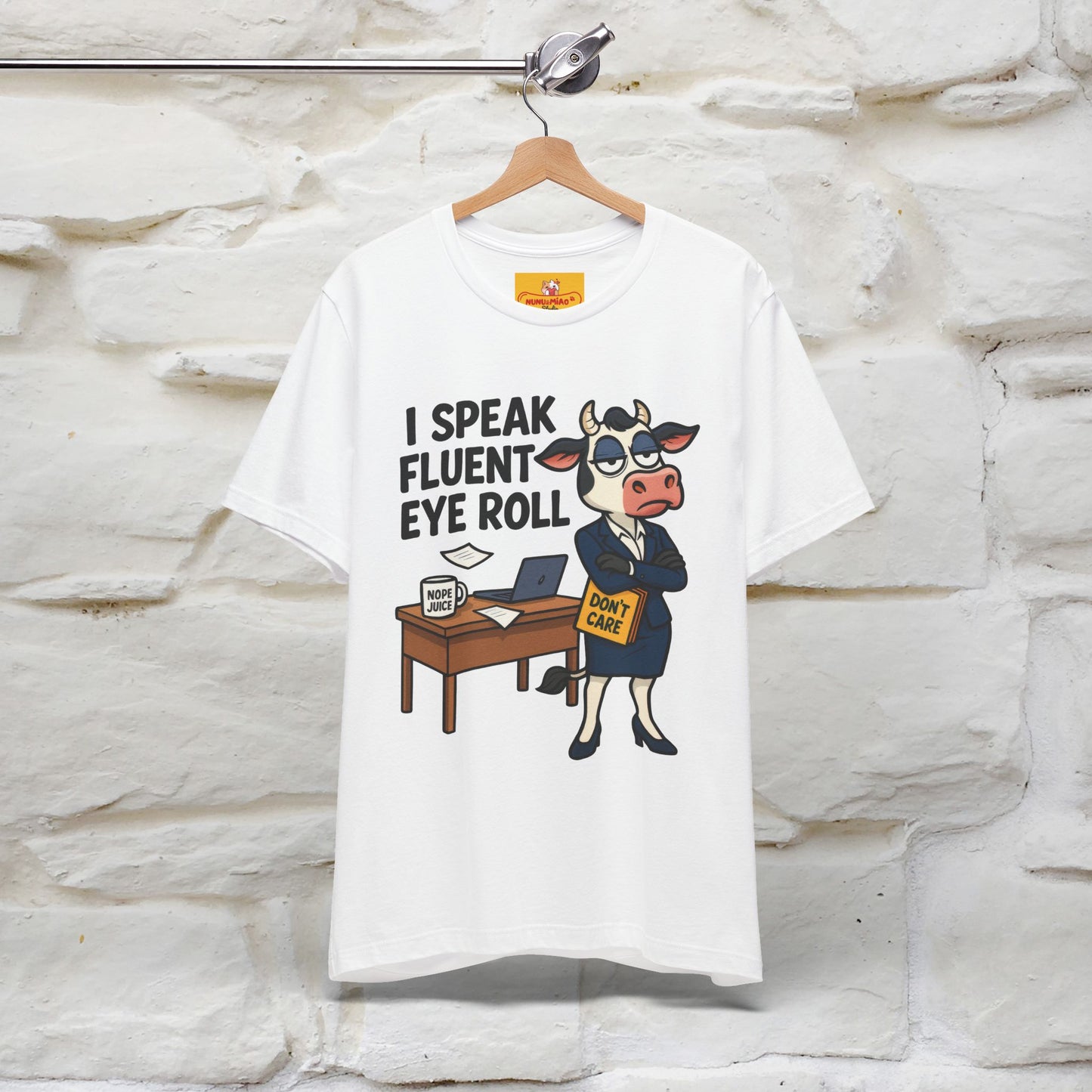 ''I Speak Fluent Eye Roll ''|  Sarcastic Cat T-Shirt | Nunu&Miao Studio