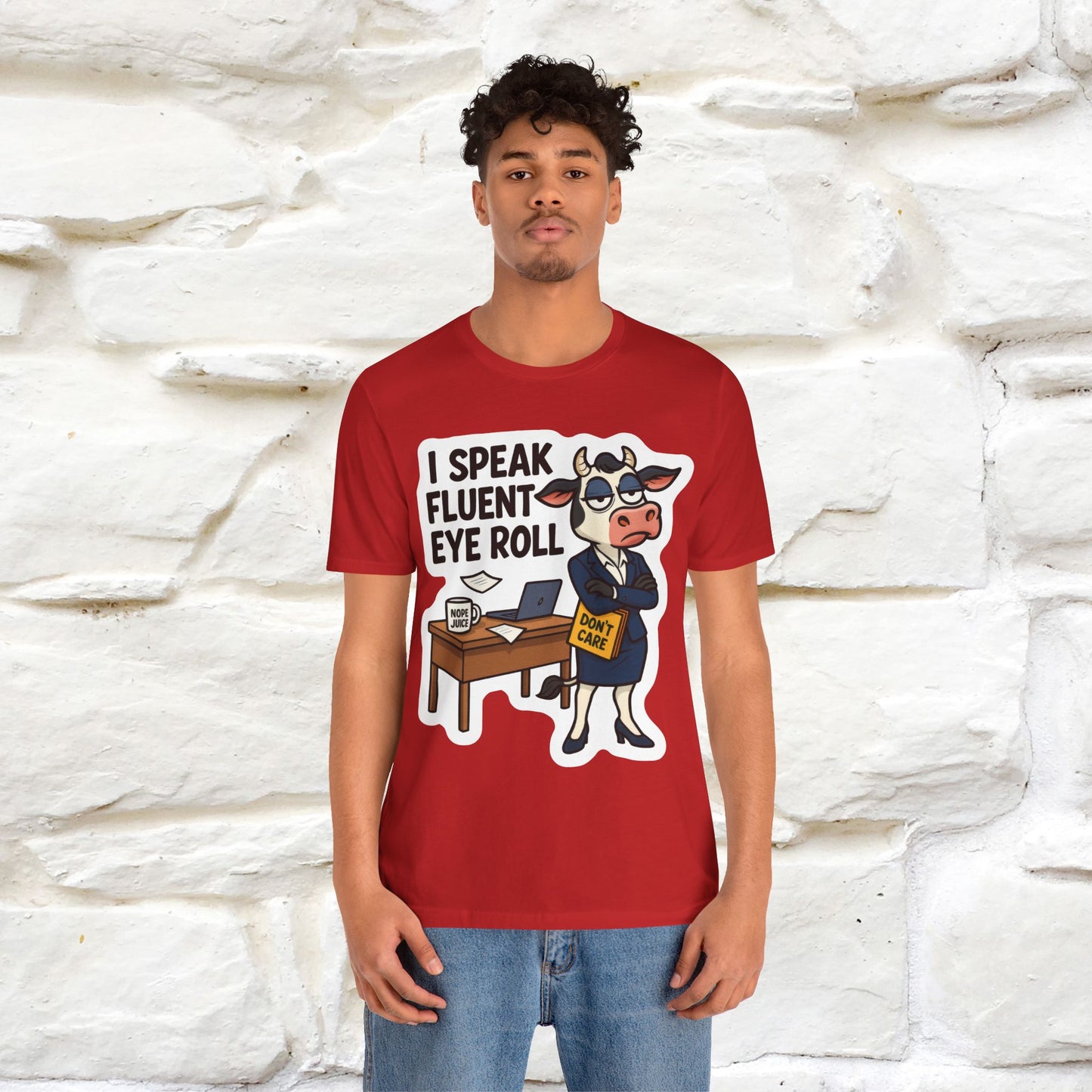 ''I Speak Fluent Eye Roll ''|  Sarcastic Cat T-Shirt | Nunu&Miao Studio