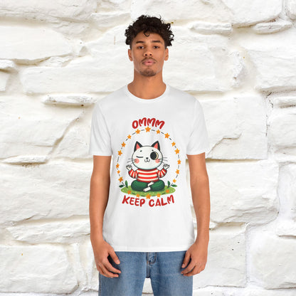 ''Ommm, Keep Calm'' Cat T-Shirt | Nunu&Miao Studio - Nunu&Miao Studio