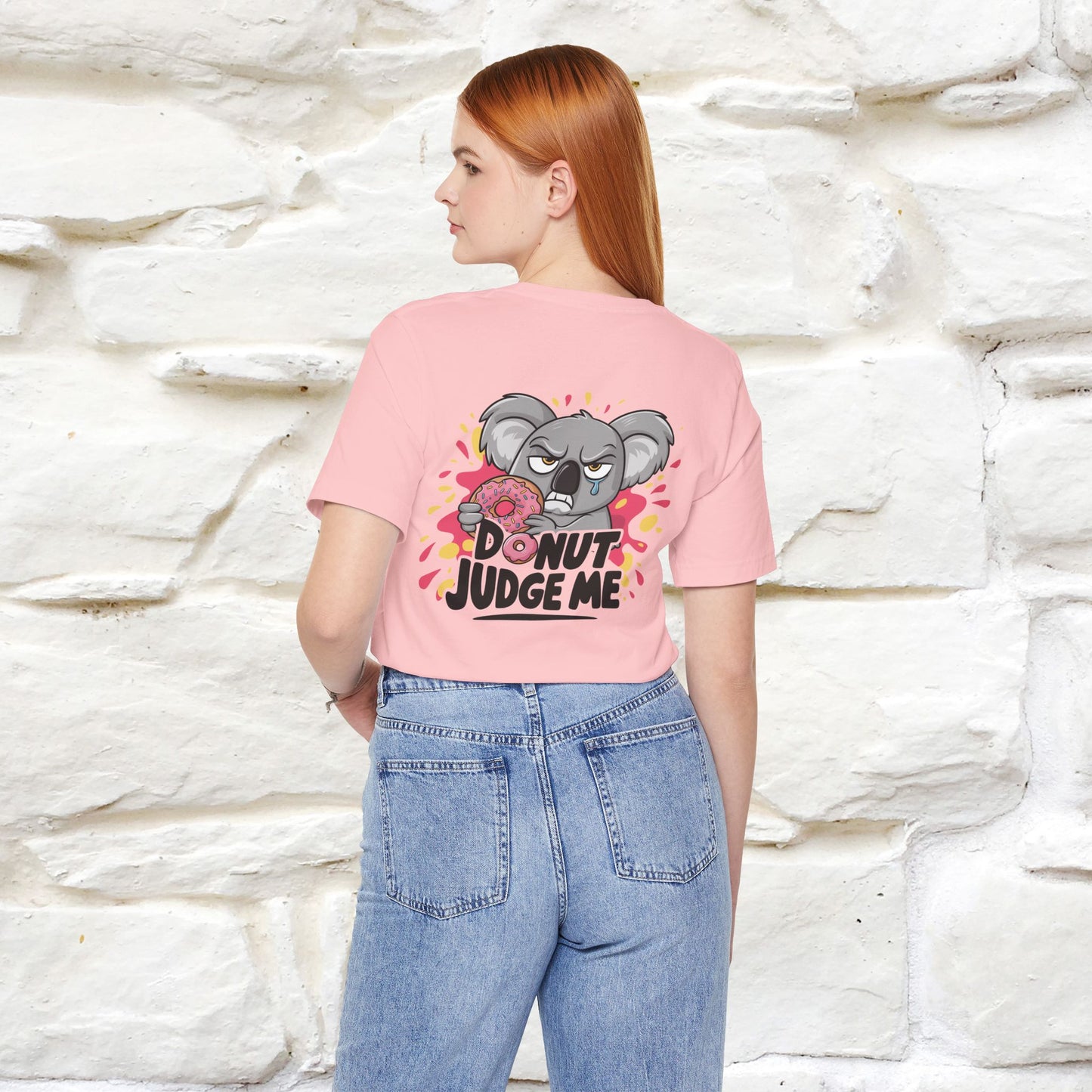 "Donut Judge Me " |Funny  T-Shirt | Front & Back Design | Nunu&Miao Studio - Nunu&Miao Studio