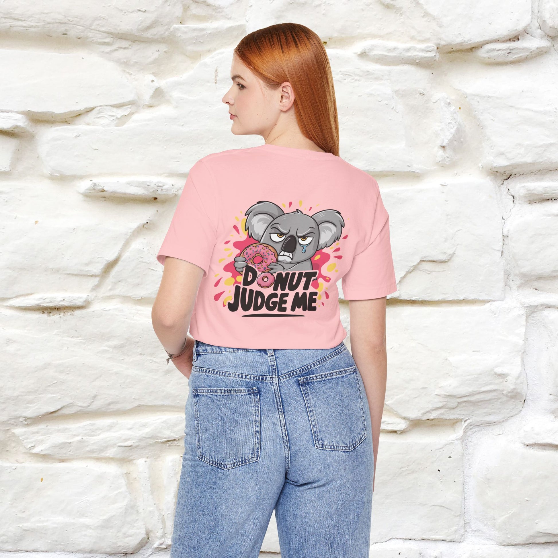 "Donut Judge Me " |Funny  T-Shirt | Front & Back Design | Nunu&Miao Studio - Nunu&Miao Studio