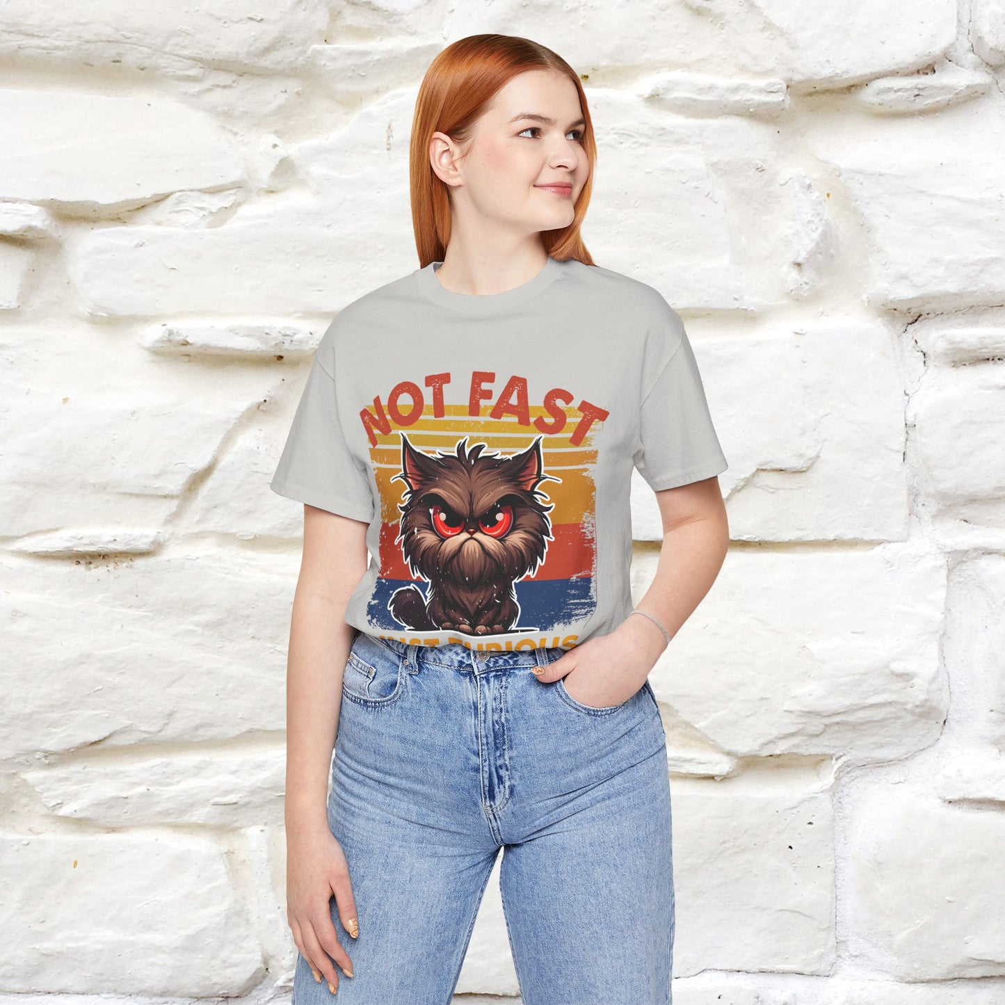 Not Fast, Just Furious |  Sarcastic Cat T-Shirt | Nunu&Miao Studio - Nunu&Miao Studio