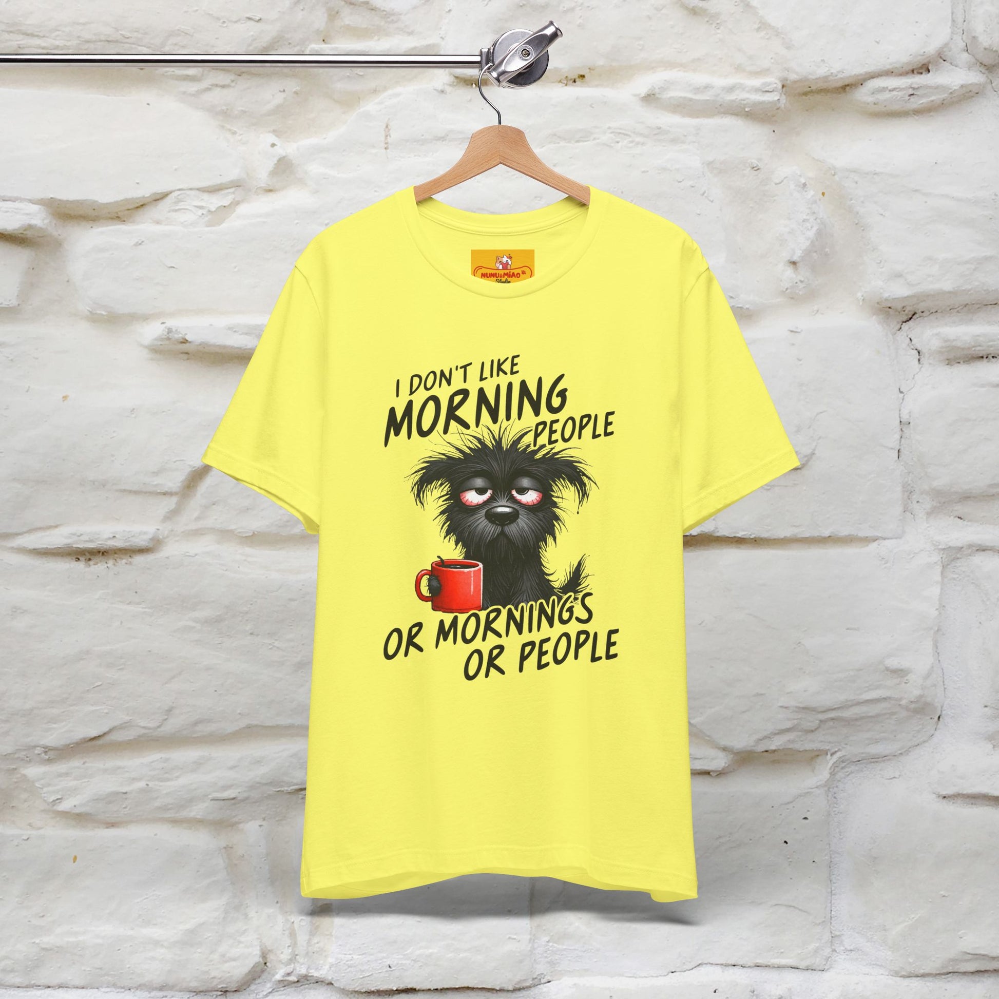"I Don't Like Morning People..." Funny T-shirt |Nunu&Miao Studio - Nunu&Miao Studio