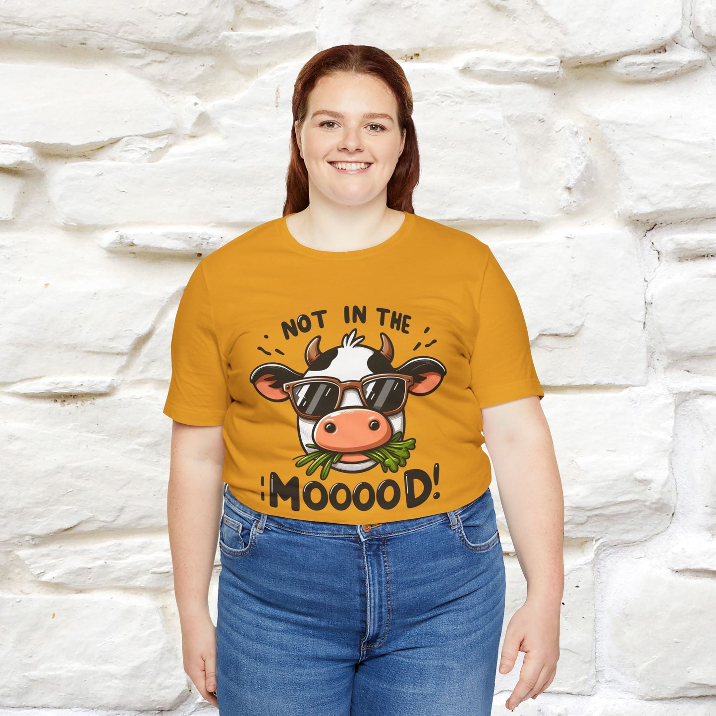 Not In The Moood – Funny Cow Pun T-Shirt | Nunu & Miao Studio - Nunu&Miao Studio