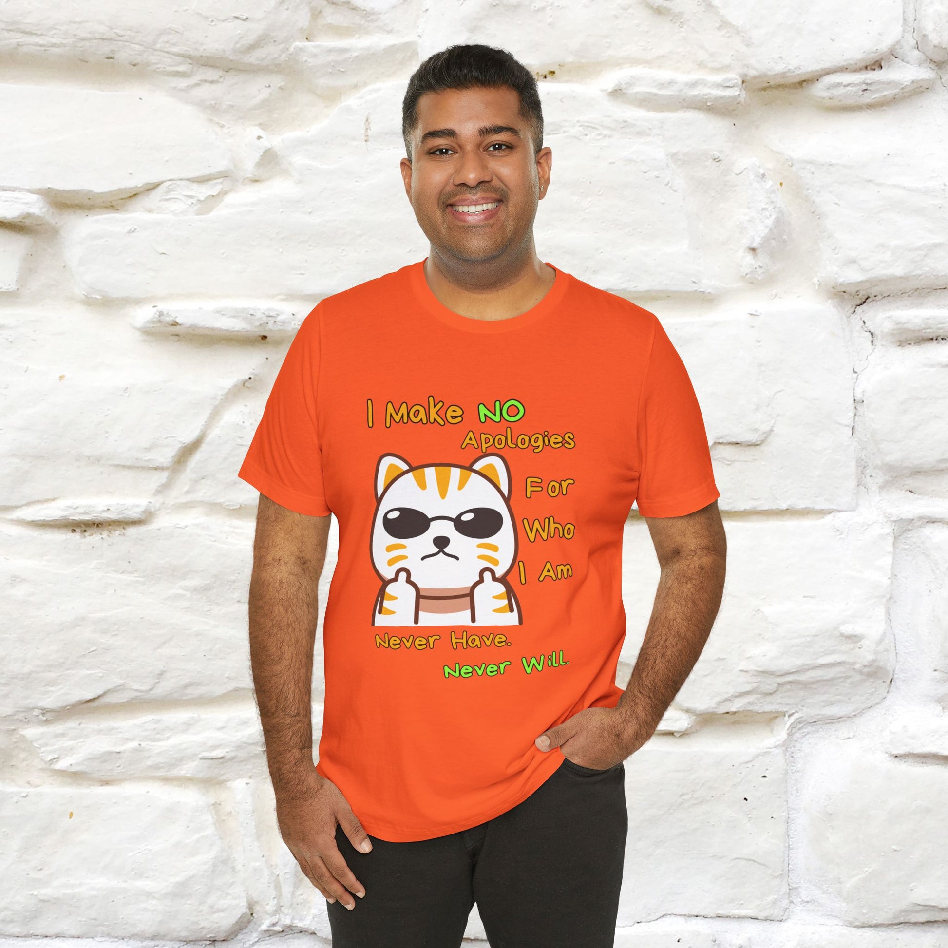 "I Make No Apologies... " |Cat T-Shirt | Nunu&Miao Studio - Nunu&Miao Studio
