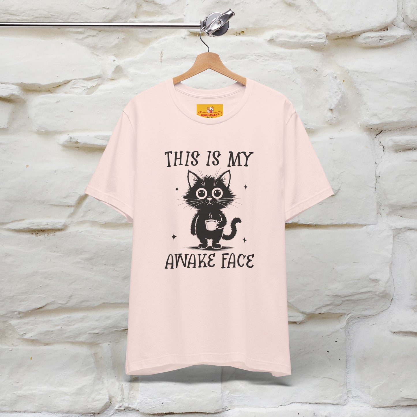 "This is My Awake Face" Cat T-Shirt | Funny Design | Nunu&Miao Studio - Nunu&Miao Studio