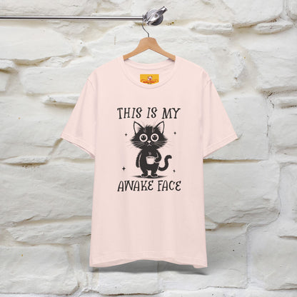 "This is My Awake Face" Cat T-Shirt | Funny Design | Nunu&Miao Studio - Nunu&Miao Studio