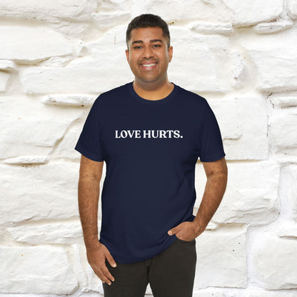 “Love Hurts"  Funny Cat T-Shirt | Front & Back Design | Nunu&Miao Studio