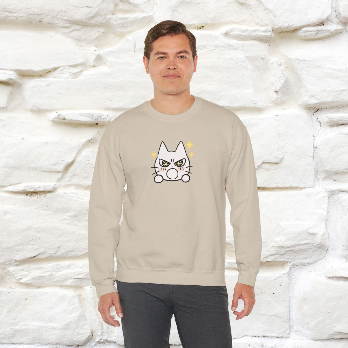 ''Don't Let Yourself Down.'' | Cute Cat Sweatshirt | Nunu&Miao Studio