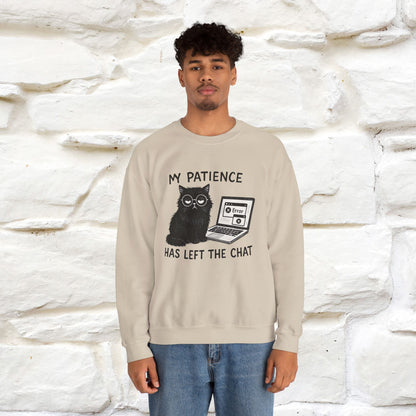 ''My Patience Has Left ...'' | Cute Cat Sweatshirt | Nunu&Miao Studio