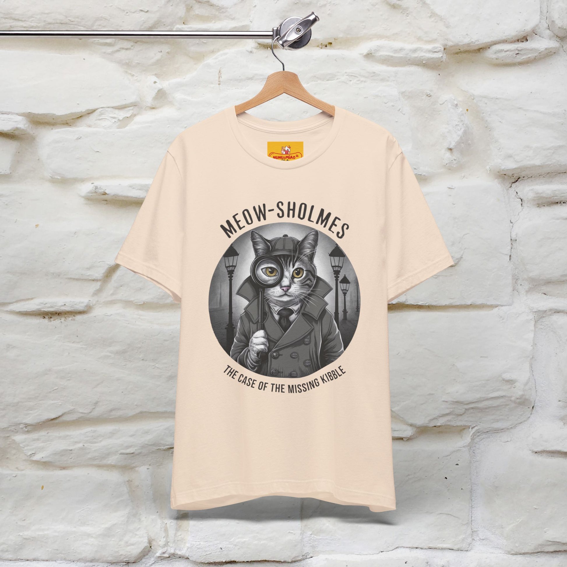 ''Meow-Sholmes: The Case of the Missing Kibble'' | Detective Cat Tee | Nunu&Miao Studio - Nunu&Miao Studio