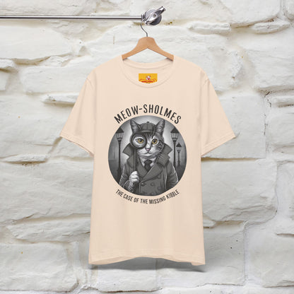 ''Meow-Sholmes: The Case of the Missing Kibble'' | Detective Cat Tee | Nunu&Miao Studio - Nunu&Miao Studio