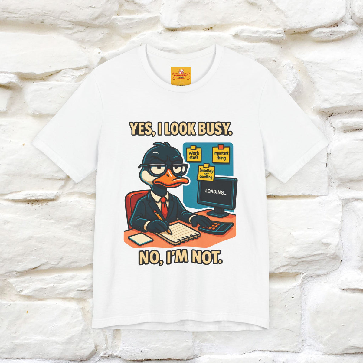 ''Yes, I Look Busy. No I'm Not.''|  Sarcastic Cat T-Shirt | Nunu&Miao Studio