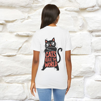 “Cats Rule The World” |Cat T-Shirt | Front & Back Design | Nunu&Miao Studio