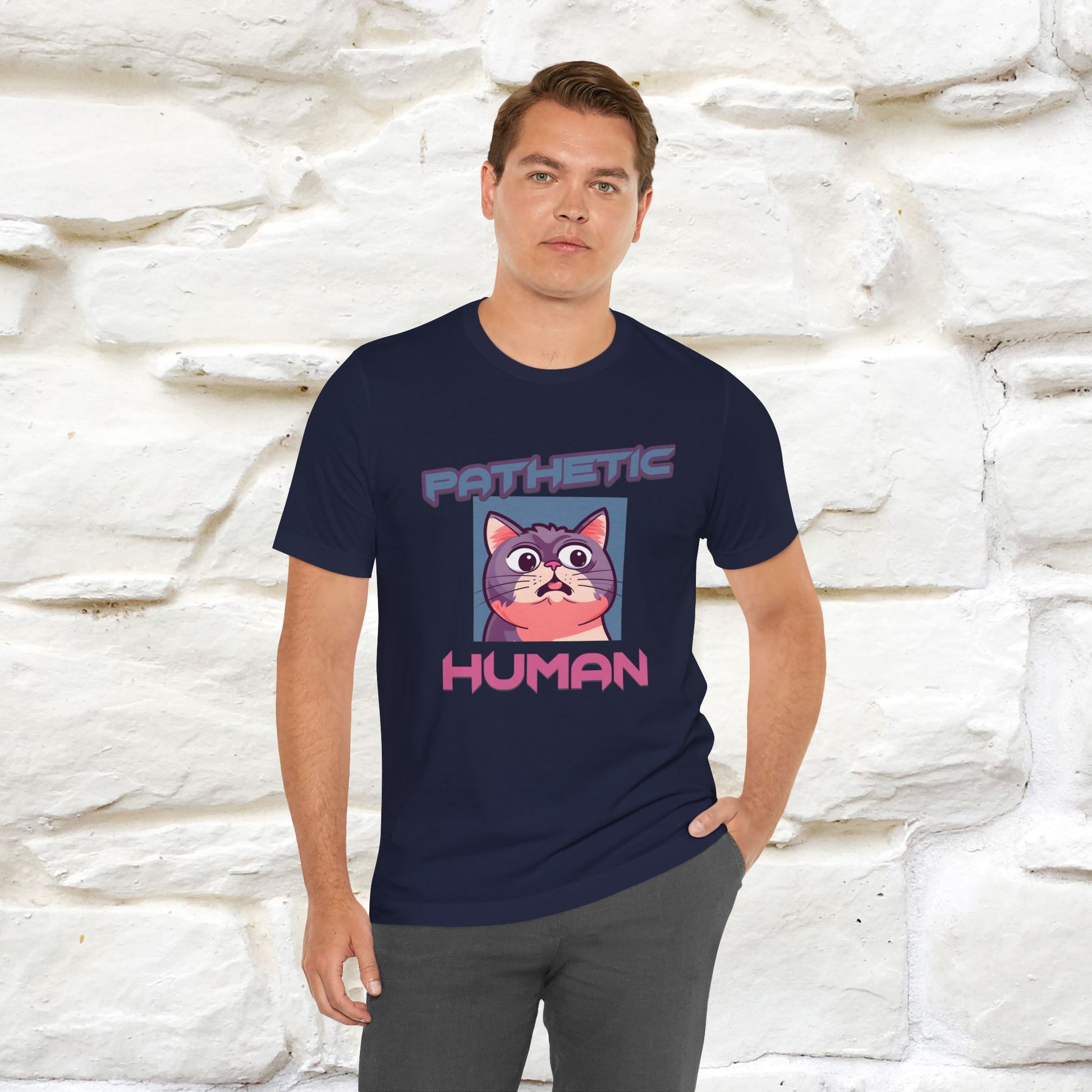 ''Pathetic Human'' | Funny Cat T-Shirt | Nunu&Miao Studio - Nunu&Miao Studio