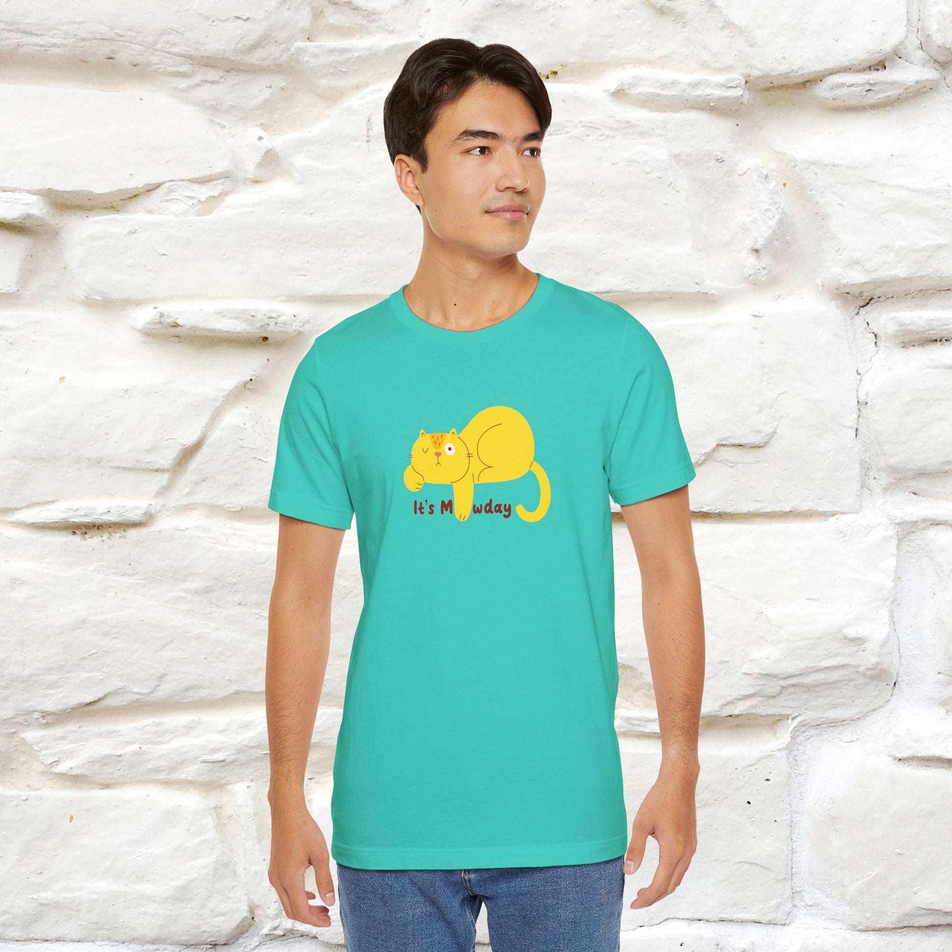 "It's Meawday" Cat T-shirt | Front & Back Design | Nunu&Miao Studio - Nunu&Miao Studio