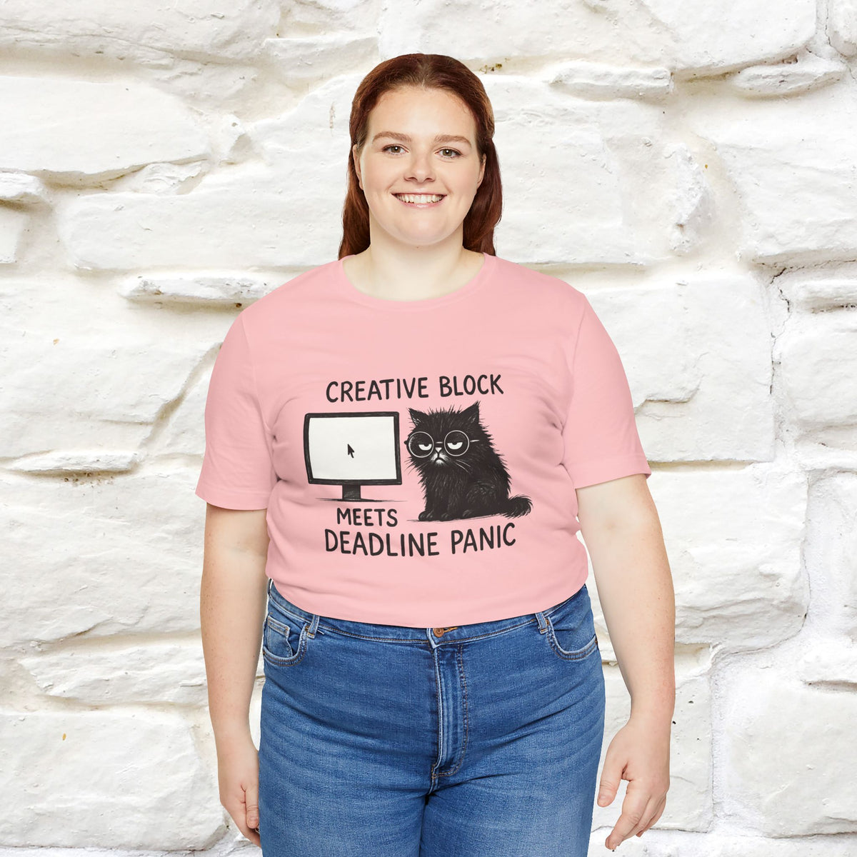 "Creative Block Meets Deadline..." |Cat T-Shirt | Nunu&Miao Studio