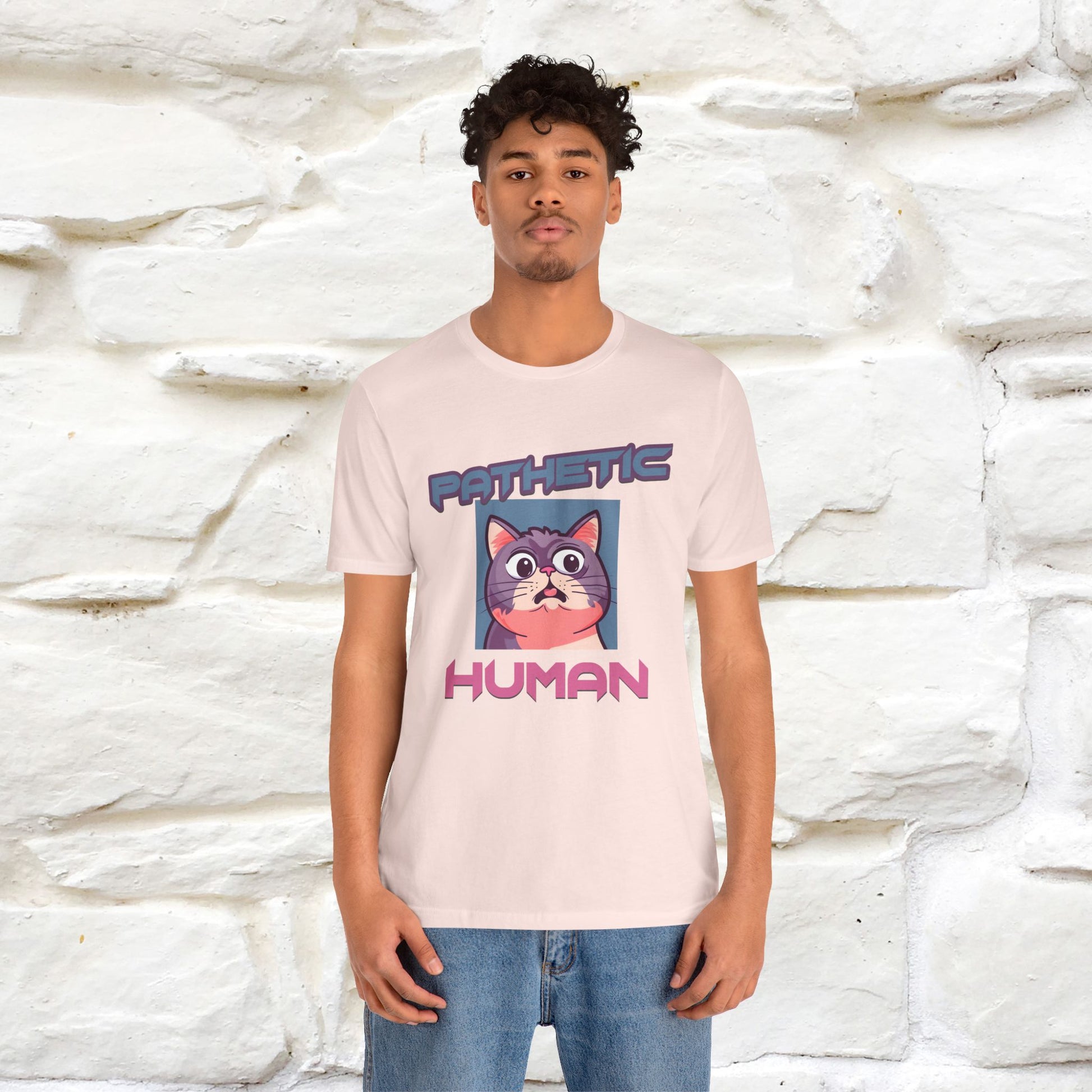 ''Pathetic Human'' | Funny Cat T-Shirt | Nunu&Miao Studio - Nunu&Miao Studio
