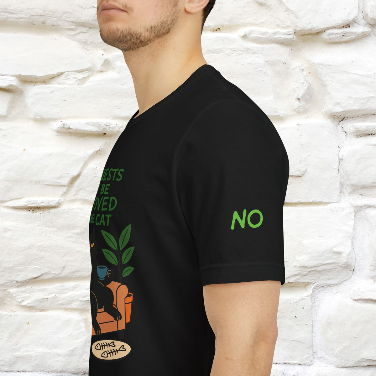 "All Guest Must Be Approved By The Cat - NO,MAYBE" Cat T-shirt |Nunu&Miao Studio