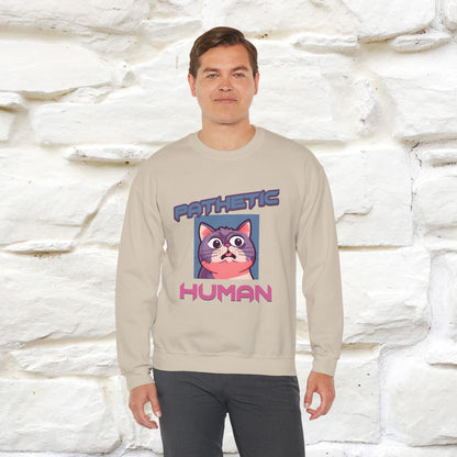 ''Pathetic Human'' |Cat Sweatshirt | Nunu&Miao Studio