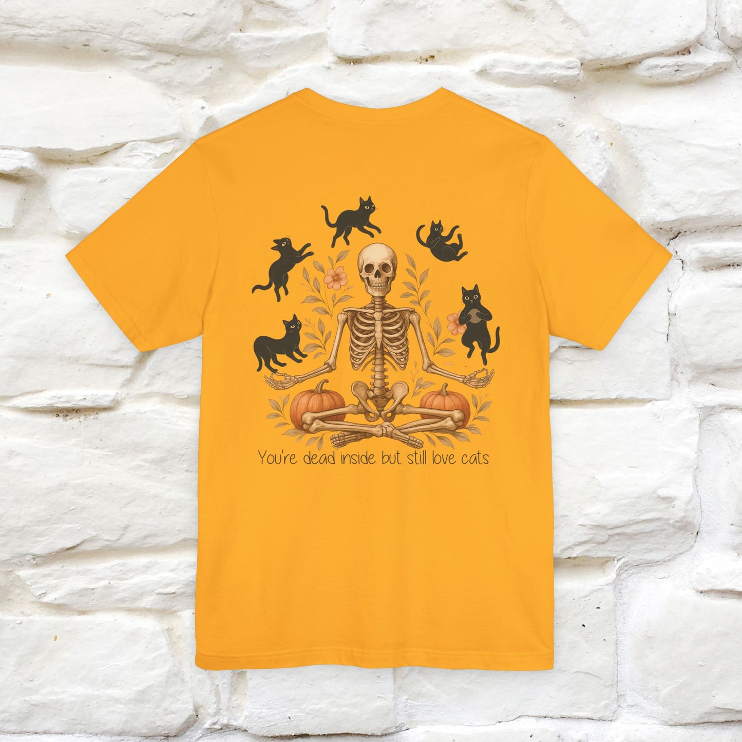 "You're Dead Inside But Still Love Cats " Halloween Cat T-shirt |Nunu&Miao Studio - Nunu&Miao Studio