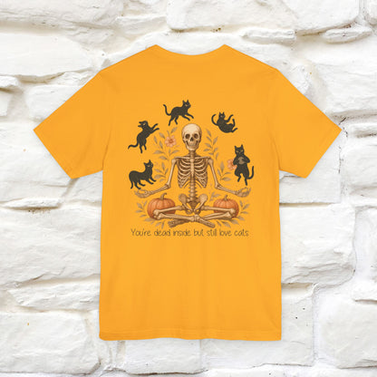 "You're Dead Inside But Still Love Cats " Halloween Cat T-shirt |Nunu&Miao Studio - Nunu&Miao Studio
