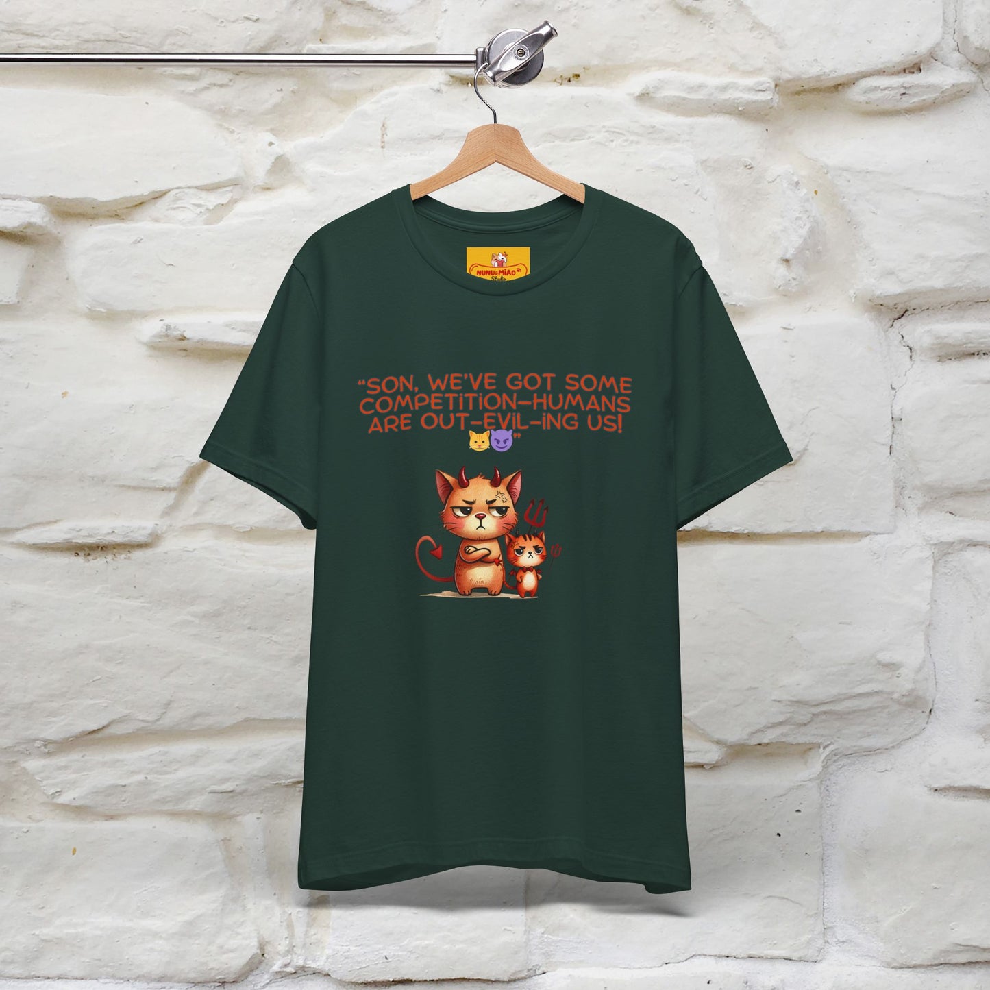 "Humans Are Out-Evil-Ing Us." Cat  T-shirt |Nunu&Miao Studio - Nunu&Miao Studio