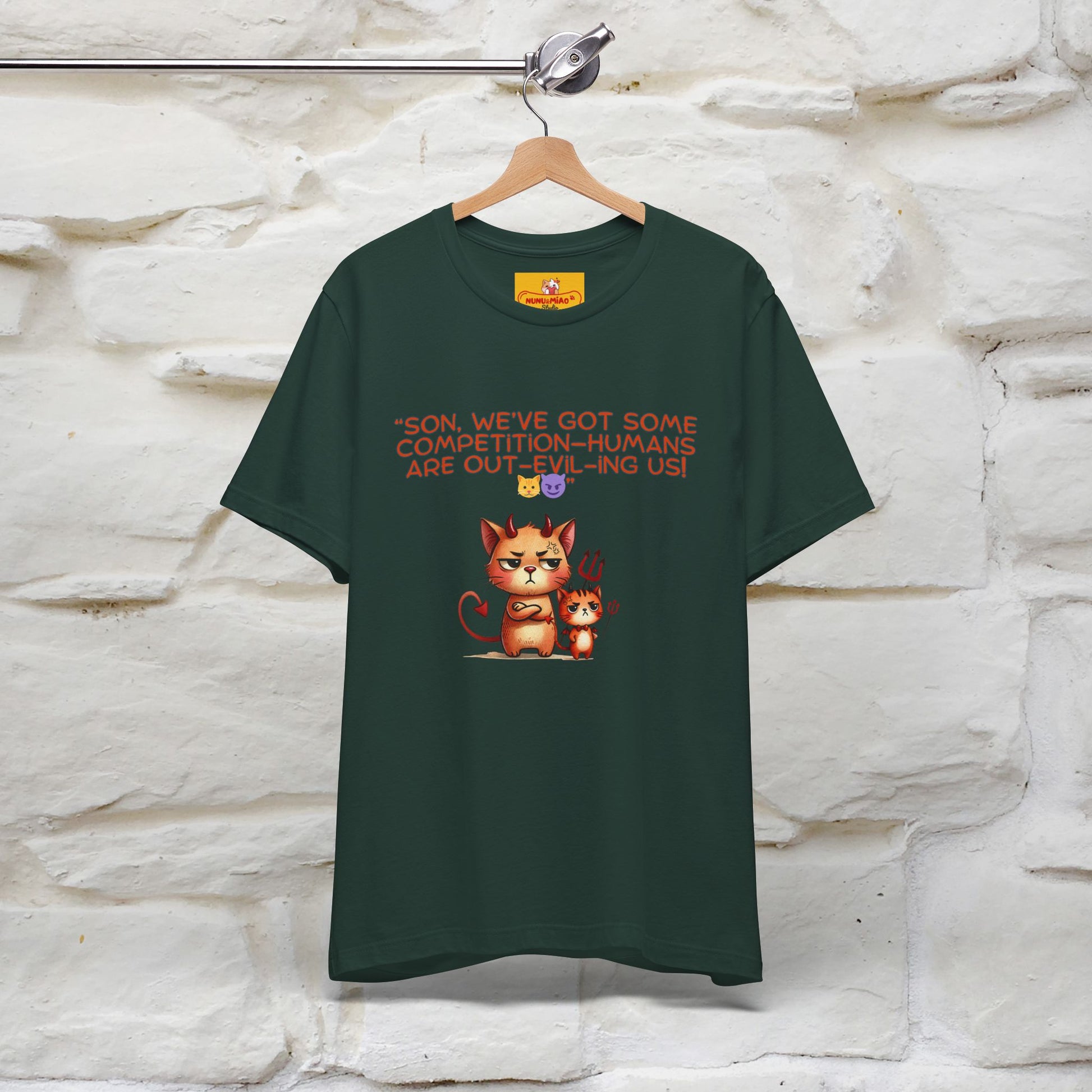 "Humans Are Out-Evil-Ing Us." Cat  T-shirt |Nunu&Miao Studio - Nunu&Miao Studio