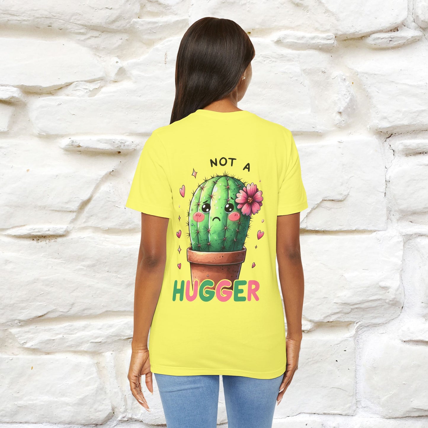 "Not A Hugger" |Funny T-Shirt | Front & Back Design|Nunu&Miao Studio - Nunu&Miao Studio