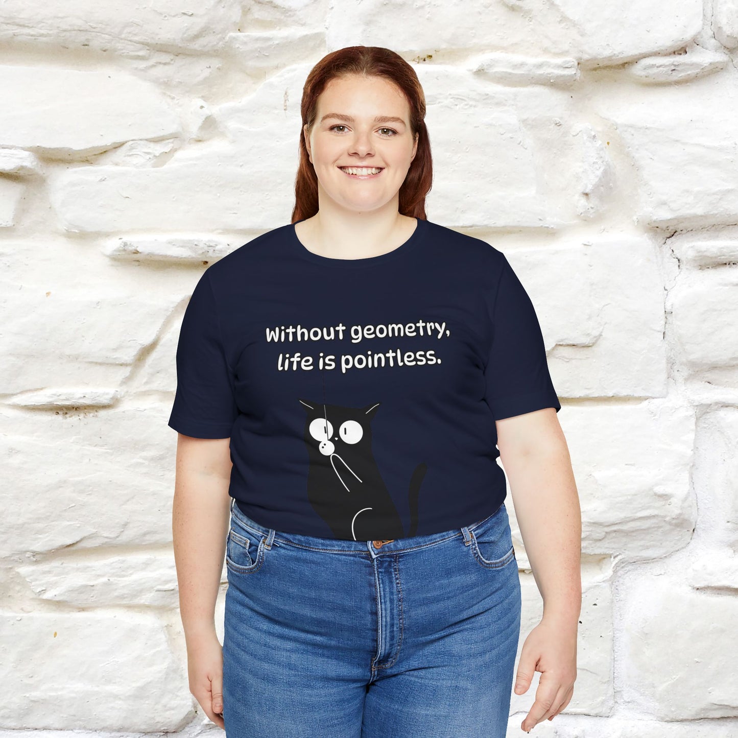 ''Without geometry, life is pointless.''| Funny T-Shirt | Nunu&Miao Studio
