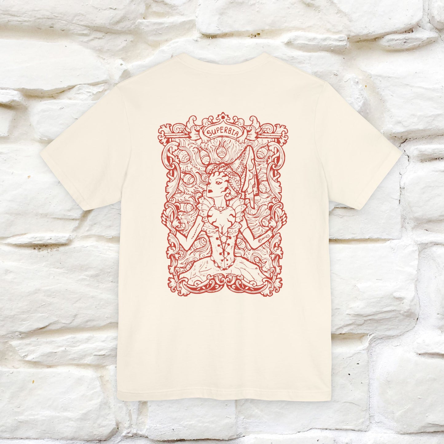 "Superbia'' Cat T-Shirt Front and Back Design | Nunu&Miao Studio - Nunu&Miao Studio