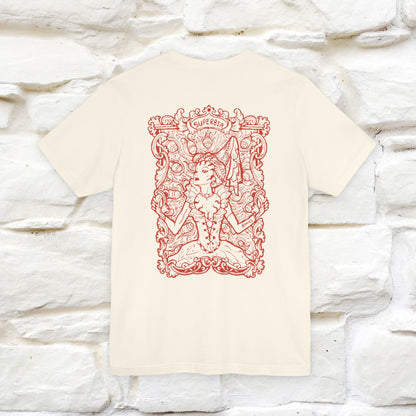"Superbia'' Cat T-Shirt Front and Back Design | Nunu&Miao Studio - Nunu&Miao Studio