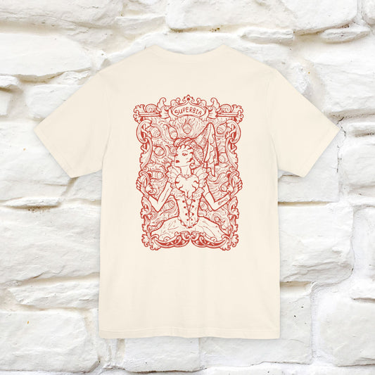 "Superbia'' Cat T-Shirt Front and Back Design | Nunu&Miao Studio - Nunu&Miao Studio