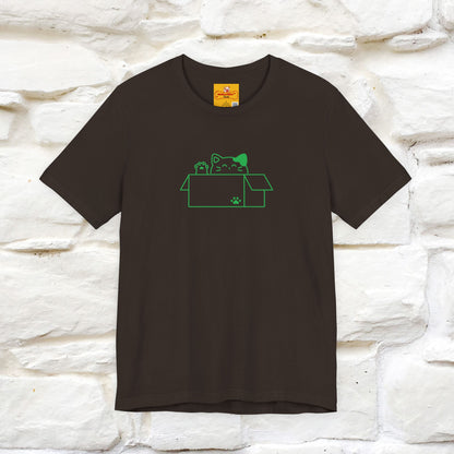 "“Happiness is free. Delivery is extra.” | Cat T-Shirt | Front & Back Design | Nunu&Miao Studio