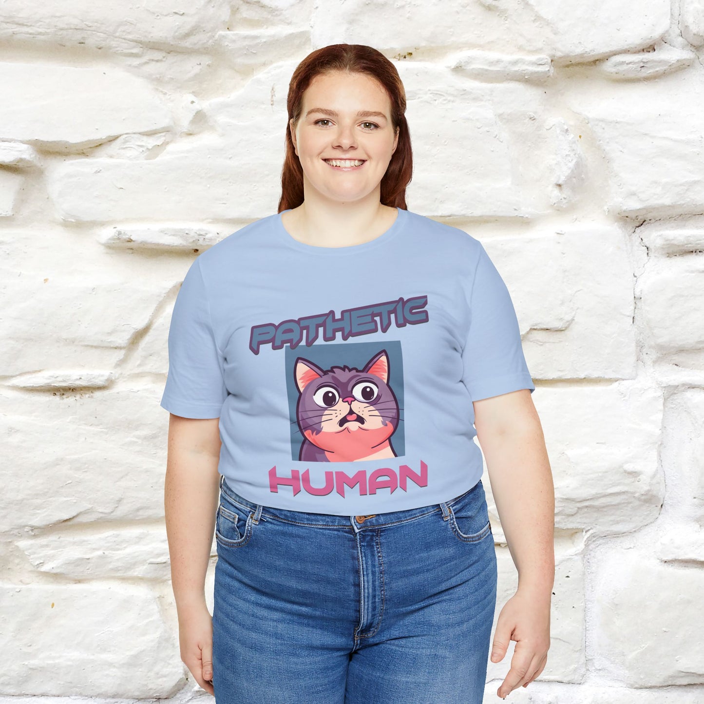 ''Pathetic Human'' | Funny Cat T-Shirt | Nunu&Miao Studio - Nunu&Miao Studio