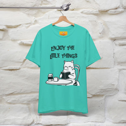 "Enjoy The Little Things." Cat T-Shirt | Nunu&Miao Studio