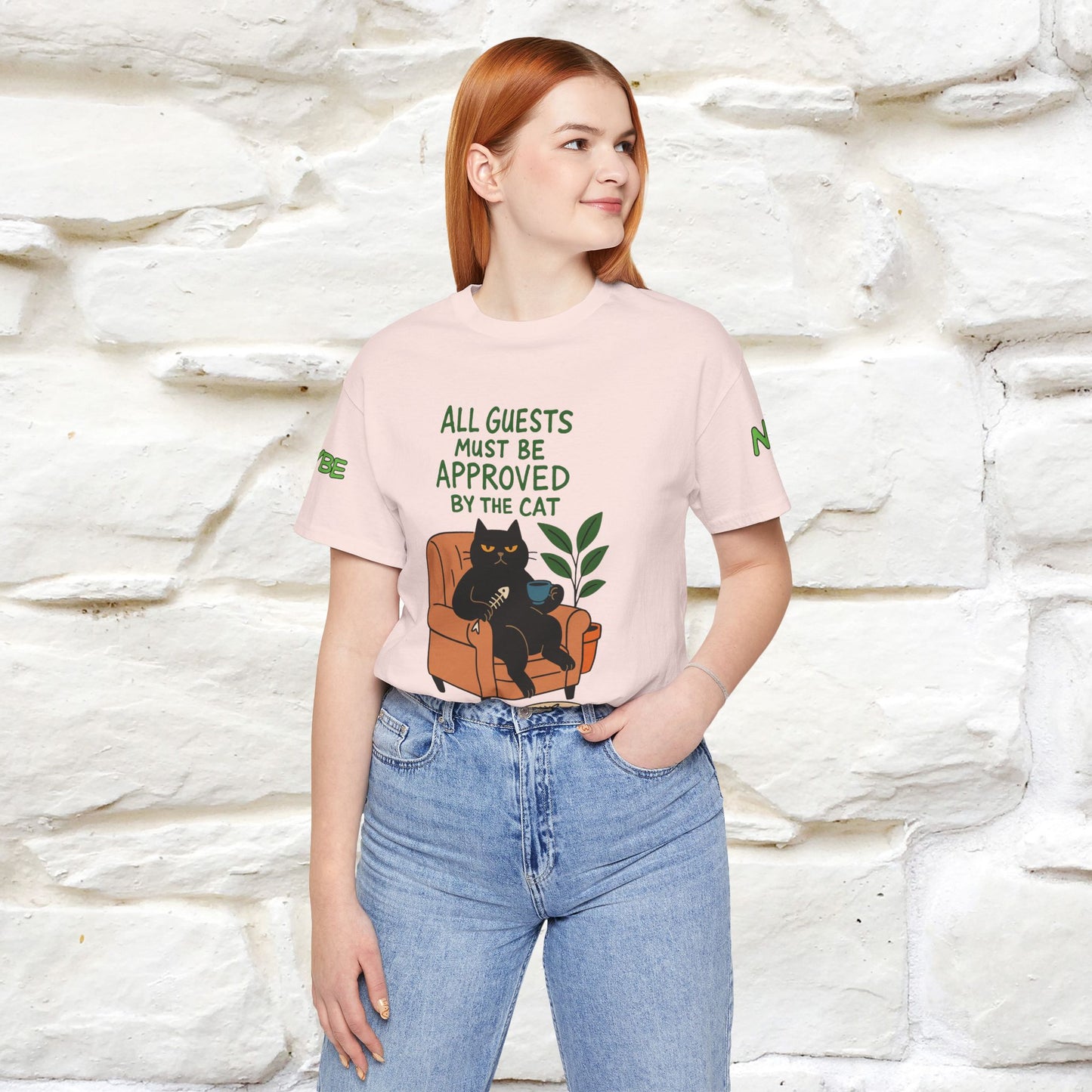 "All Guest Must Be Approved By The Cat - NO,MAYBE" Cat T-shirt |Nunu&Miao Studio